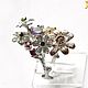 Аметист "Первое лето" кольцо с аметистом, изумрудом, родолитом. Кольца. DESIGNER JEWELRY 'JANNA'. Ярмарка Мастеров.  Фото №4
