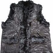Одежда handmade. Livemaster - original item Sheepskin leather vest for women. Handmade.