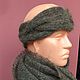 Order Headband GOSSAMER made of Italian yarn. homemade_knitwear. Livemaster. . Bandage Фото №3
