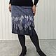  woolen skirt Grey feathers, Skirts, Orel,  Фото №1