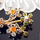 Brooch Multi-Colored Bouquet, England. Vintage brooches. Godsend vintage. Online shopping on My Livemaster.  Фото №2