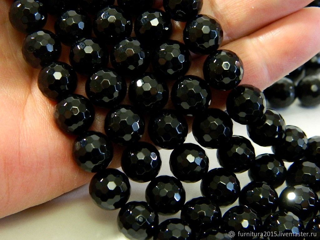 Agate beads with a cut of 12 mm pieces, Beads1, Saratov,  Фото №1