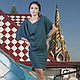 Dress Lotus turquoise blue, Jersey dress, dress warm Angora. Dresses. Voielle. My Livemaster. Фото №4