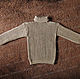 Sweater fleece with a collar, brown (No. №2). Sweaters. Rogopuh. Online shopping on My Livemaster.  Фото №2