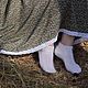 Socks ' In boots ' downy women 's men. Socks. Down shop (TeploPuha34). My Livemaster. Фото №4