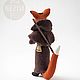 Felted toy The Monk Fox. Felted Toy. Inga Moiseeva The Leprechaun's shop. My Livemaster. Фото №4
