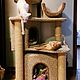 A complex for cats with a kennel for a dog. Scratching Post. Workshop for dogs and cats. My Livemaster. Фото №4