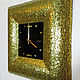 Часы настенные  VIZANTIS "GOLDEN SQUARE". Часы классические. VIP CLOCK. Интернет-магазин Ярмарка Мастеров.  Фото №2
