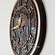Metal wall clock, polished copper, round. Watch. KancyrevDecoration. My Livemaster. Фото №5