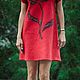 Платье "Lady in Red". Платья. Авторский войлок Виктории Онищенко (VikiTory). Ярмарка Мастеров.  Фото №6