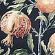 Гобелен " Гранаты". Шторы. Ольга Калиничева Хлопок Гобелен Шторы. Интернет-магазин Ярмарка Мастеров.  Фото №2