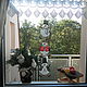 Рождественское кружевное пано для окон "Снеговики", Suspension, Gera,  Фото №1