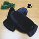 Selemeneva mink mitten gloves for women. Black. Mittens. Mishan (mishan). Online shopping on My Livemaster.  Фото №2
