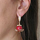Order Coral earrings, flower earrings, coral earrings natural stones. Irina Moro. Livemaster. . Earrings Фото №3