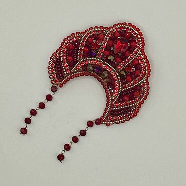 Украшения ручной работы. Ярмарка Мастеров - ручная работа Брошка кокошник 3. Handmade.
