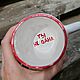 A mug with an inscription inside on the bottom of the painting on the bottom of the cup. Mugs and cups. DASHA LEPIT | Ceramic tableware (dashalepit). My Livemaster. Фото №6