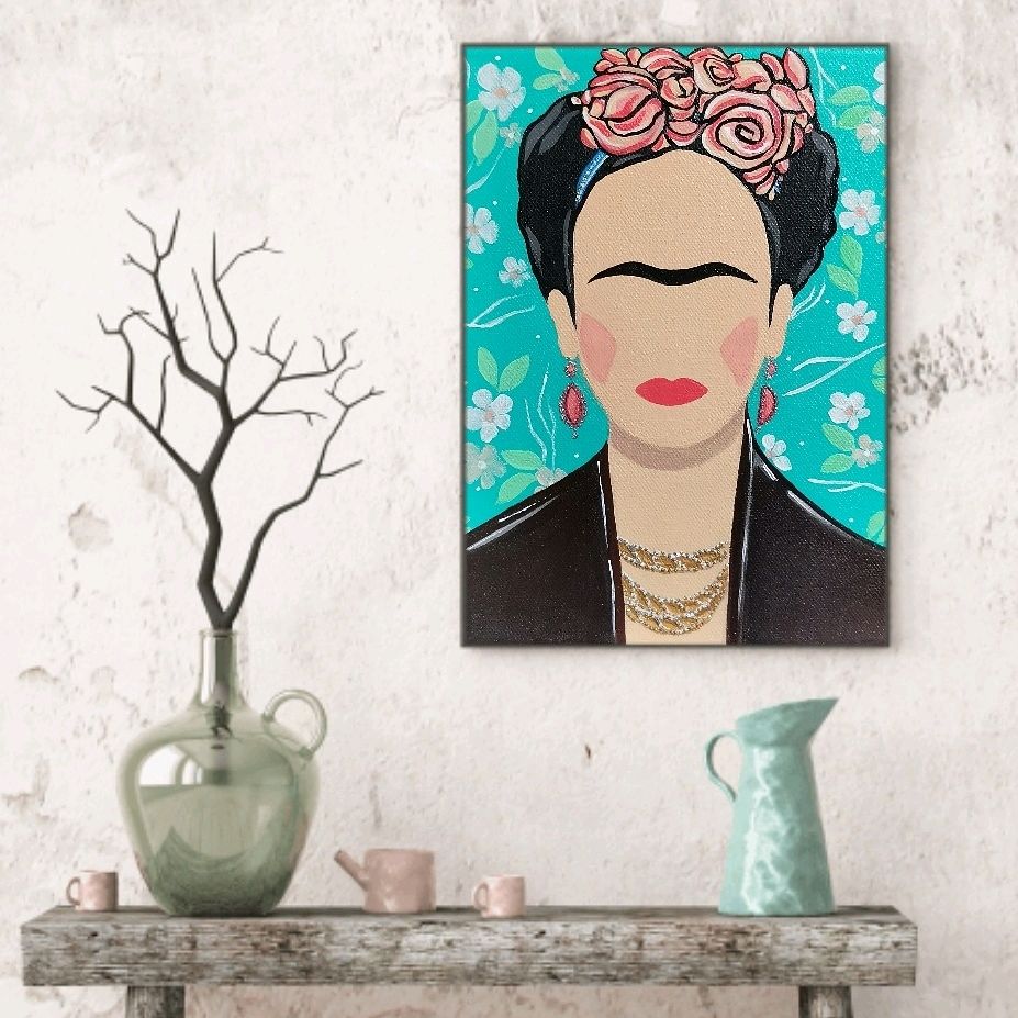 Холст / Акрил / Фрида Кало / Canvas Frida Kahlo в интернет-магазине Ярмарка Мастеров по цене 1870 ₽ – NEECARU
