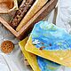 Handmade natural Sea soap blue yellow, Soap, Novye Burasy,  Фото №1