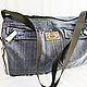 sports bag: Large zippered denim bag Travel bag, Sports bag, Taganrog,  Фото №1