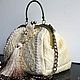Handbag 'Creme Glacee', Vintage style. Classic Bag. Olga'SLuxuryCreation. My Livemaster. Фото №6