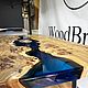 Стол-река из капового карагача и эпоксидной смолы 190х90 см. Столы. WoodBroker. Ярмарка Мастеров.  Фото №5