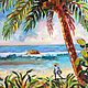 Order Oil painting 'On the island'. Fine Art for Joy. Livemaster. . Pictures Фото №3