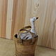 interior doll: Goose in a basket. Interior doll. Galina Skorobogatova. My Livemaster. Фото №6