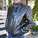 Men's Crocodile Leather Jacket. Mens outerwear. exotiqpython. My Livemaster. Фото №4