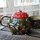 Services: A frog teapot and two mugs. Tea & Coffee Sets. alisbelldoll (alisbell). My Livemaster. Фото №4