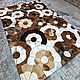  ковёр ручной работы из шкур коровы. Ковры для дома. Luxury Patchwork. Интернет-магазин Ярмарка Мастеров.  Фото №2