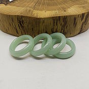 Украшения handmade. Livemaster - original item 17.5 Light Green Acacia Glass Ring (szsk175). Handmade.