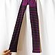 Order Sizes S/M, M/L. Stylish leggings in black and purple stripes. Butichok from N.. Livemaster. . Vintage trousers Фото №3