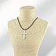 Крест из цельного белого агата (кахолонга). Крестик. Glyptics.  Украшения из камня.. Ярмарка Мастеров.  Фото №4