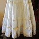 White or ivory victorian boho petticoat. Skirts. Precious-things (precious-things). My Livemaster. Фото №4