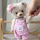 Мишка тедди из мохера ручной работы teddy bear. Мишки Тедди. LuckyBearsShop. Ярмарка Мастеров.  Фото №4