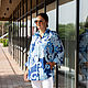 Cambric shirt 'The Colors of the Sea'. Shirts. NATALINI. Online shopping on My Livemaster.  Фото №2