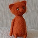 Игрушка из шерсти Рыжий кот Рыжуля, Войлочная игрушка, Москва,  Фото №1