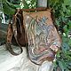 Bags: Art bag made of leather ' love dragon', Classic Bag, Chernomorskoe,  Фото №1