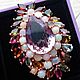 Brooch-order 'Empress' with ametrine, opals. Brooches. dobrivolshebnik (dobrivolshebnik). Online shopping on My Livemaster.  Фото №2