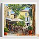 Cafe in Provence under the plane trees, oil painting from the Provence series, Pictures, Zaporozhye,  Фото №1