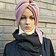 Scarf-bactus 'Dusty rose' from 100 % cashmere (Italy). Scarves and snoods. vsevknit. Online shopping on My Livemaster.  Фото №2