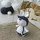 Bunny in a cap. Stuffed Toys. fesartdecor (fesartdecor). Online shopping on My Livemaster.  Фото №2