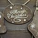 Новогодний набор Merry Christmas. Кухонные наборы. Чеботарь Марина декупаж. Ярмарка Мастеров.  Фото №5