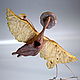 Figurine carved from wood:Guardian angel of the heart. Has thrown angel, Figurine, Pushkino,  Фото №1