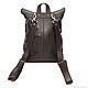 Backpack brown leather womens Cara Mod SR33-122. Backpacks. Natalia Kalinovskaya. My Livemaster. Фото №4