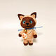 Order Felt Toy: Siamese kitten. Nika Yakicheva. Livemaster. . Felted Toy Фото №3