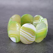 Украшения handmade. Livemaster - original item Bracelet natural green agate. Handmade.