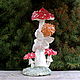 Order Little elf and fly agaric. Figurine Porcelain. Mila. Livemaster. . Figurines Фото №3