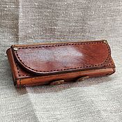 Сумки и аксессуары handmade. Livemaster - original item Leather case, for glasses.. Handmade.