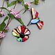 Set of brooches: Hummingbird with flower. Brooch set. Tatiana Salun ( Salun). Online shopping on My Livemaster.  Фото №2